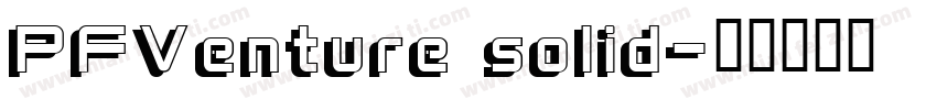 PFVenture solid字体转换